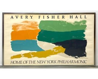 Lot 816 AVERY FISHER HALL Framed Poster. 