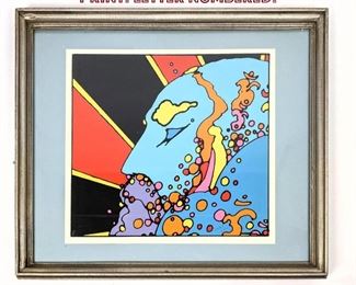 Lot 868 PETER MAX 72 Signed Lithograph Print. Letter numbered.