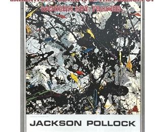 Lot 905 JACKSON POLLOCK Original exhibition poster 1967. The Museum of Modern Art. Framed.