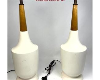 Lot 1115 Pair Mid Century Modern Table Lamps. 