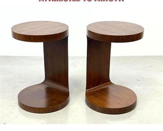 Lot 1119 Pair Art Deco style Side Tables Attributed to Minotti