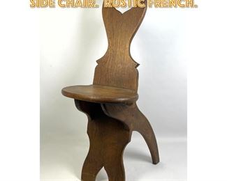 Lot 1395 French Counter Balance Side Chair. Rustic French. 