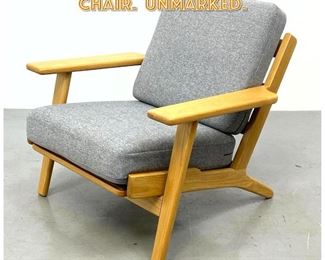 Lot 1423 Hans Wegner style Plank Chair. Unmarked. 