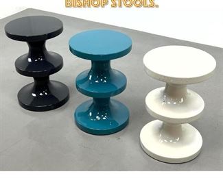 Lot 1471 Set 3 India Mahdavi Bishop Stools.