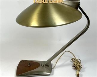 Lot 1509 Mid Century Saucer Desk Table Lamp.