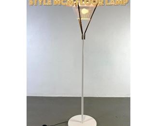 Lot 1512 White Gerald Thurston style MCM Floor Lamp