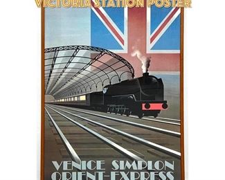 Lot 1559 Pierre FixMasseau Victoria Station poster