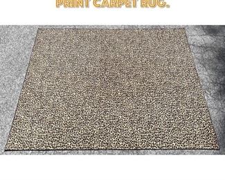 Lot 1620 8 11 x 12 2 Large Leopard Print Carpet Rug.