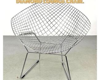 Lot 1650 Harry Bertoia Metal Diamond Lounge Chair.