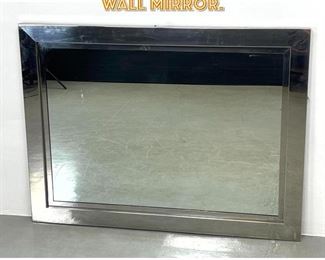 Lot 1655 Stainless Steel framed Wall Mirror. 