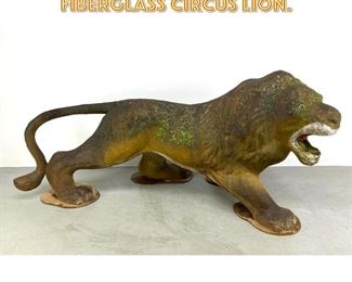 Lot 1668 Larger Than LifeSize Fiberglass Circus Lion. 
