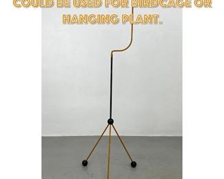 Lot 1677 Minimalist Tripod Stand. Could be used for birdcage or hanging plant. 