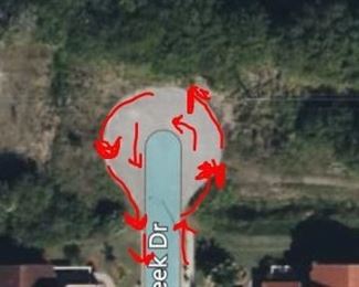 PARKING ONLY IN THE RED AREAS..  You must all face the same way.. NO BLOCKING driveways, No parking on the grass.  THIS IS A TIGHT AREA!!  Thank you all for understanding..  If you damage a car its on you, if you damage a mail box it on you, if you get damage its no fault of the Estate Sale company..  please make sure you are parking the correct way. 