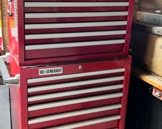 Loaded Toolchest very organized two pieces selling with tools