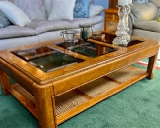 Burled Wood Coffee Table