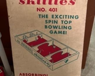 Vintage Mendel Skittles Bowling Tabletop Game