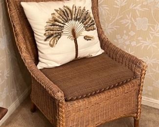 Two Matching Wicker Chairs