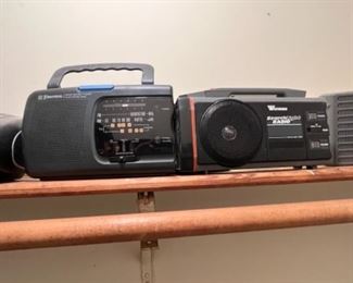 Emerson RP6246 Weather TV Sound AM/FM Portable Radio & Vintage Westheimer Search Light /Radio