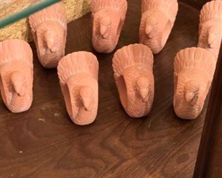 Terra Cotta Turkey Napkin Holders