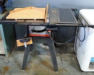 Craftsman 10" Table Saw, On Stand, Powers On