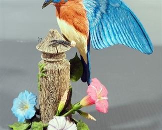 Danbury Mint Morning Arrival By Bob Gage Figurine (Missing Dragonfly)