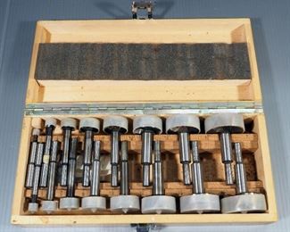 Forstner Bit Set, Includes 16 Bits In Wood Carry Case