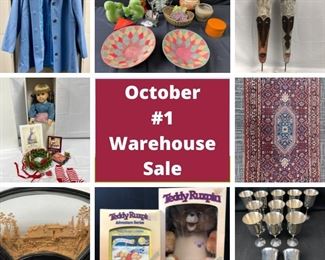 October 1 Warehouse Sale