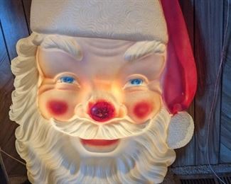 Empire blow mold Santa 1968 working as-is