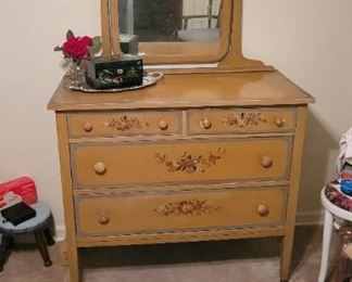 Dresser with mirror
