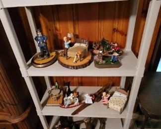 Carvings handmade by homeowner. 