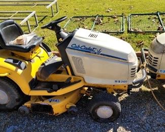 Cub Cadet  riding mowers.  Sold as is