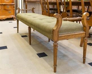 Long side bench - can be used to more seating to one of our family tables!