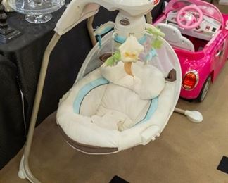 Perfect condition!  Fisher Price 'My little lamb Cradle and swing'.
