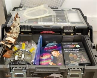 Air brush tools accessories and instruction.