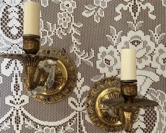 Lil' baby wall sconces, too cute