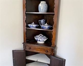 Pair of these primitive corner cabinets!