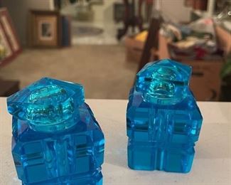 Gorgeous blue inkwells 