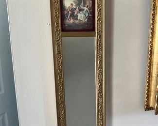 PAIR of these antique wooden mirrors 