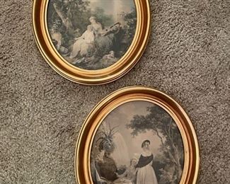 Perfect Oval Gilded Frames! 