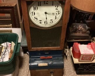 Vintage time clock