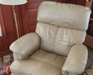 Leather recliner 
