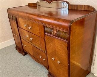 1940's waterfall sideboard