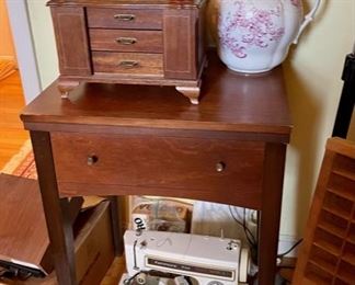 Sewing machines and jewelry boxes