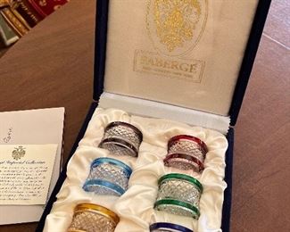 Faberge napkin rings to  Sterling tea sets - the dining room is a treasure trove of Waterford, Tiffany & Co., Minton, Sterling Antiques and more...
