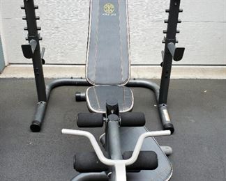 Golds Gym XRS 20 Olympic Weight Bench And Squat Rack