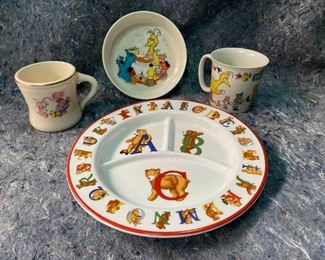 Tiffany Co Alphabet Childs Plate Gorham Sesame Street China