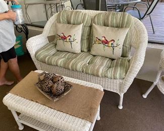 A complete set of wicker