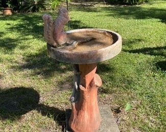 Squirrel Bird bath
