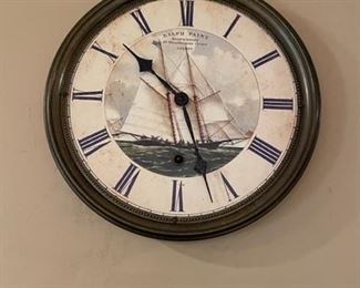 TIMEWORKS PORTHOLE CLOCK - "RALPH PAINE BOATWRIGHT - LONDON CLOCK.