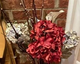 Floral arrangements.